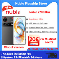World Premiere Nubia Z70 Ultra Smartphone 5G Snapdragon 8 Elite 6.85 144Hz OLED Screen 6150 mAh Battery 64MP Camera Starry NightAndroid 15 NFC IP68 & 69 Global Version Telephone