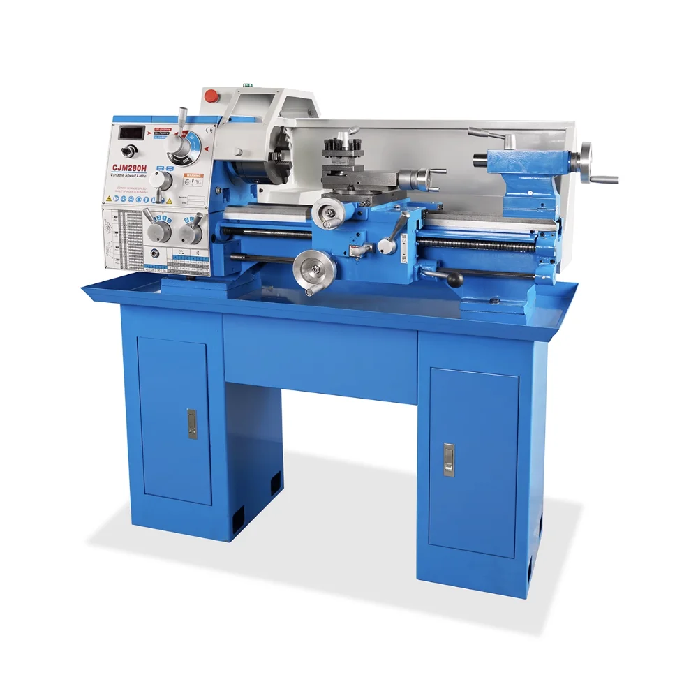 CJM280H مخرطة سطح المكتب عالية الدقة للمنزل تشغيل المعادن النحاس النقي متعددة الوظائف التلقائي خيوط آلة الحرف المعدنية #6