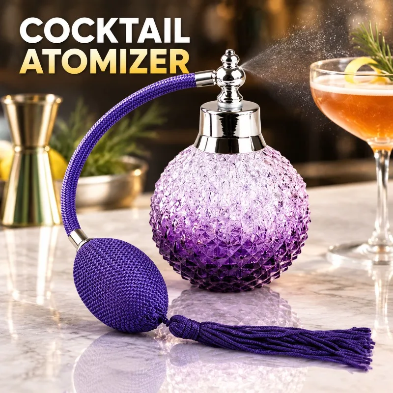 Glass Cocktail Atomizer Spray Bottle Professional Bitters Mister Flavor Mist Sprayer Bartender Mixology Bar Craft Supply