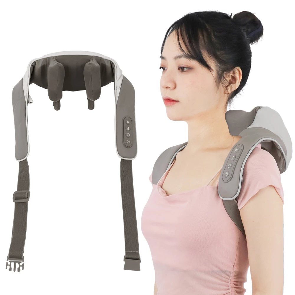 

2024 Hot Selling Electric Smart Kneading Neck and Shoulder Massager Shiatsu Neck and Back Massager Cervical Neck Massager