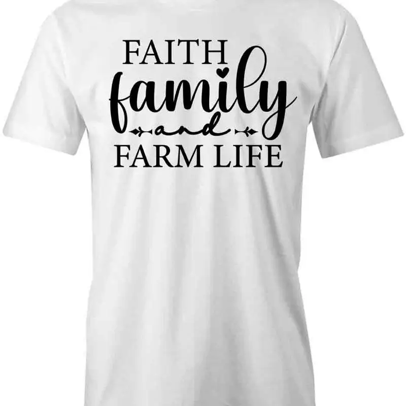 

FAITH FAMILY FARM LIFE T Shirt d Cotton CLOTHING S1WSA214