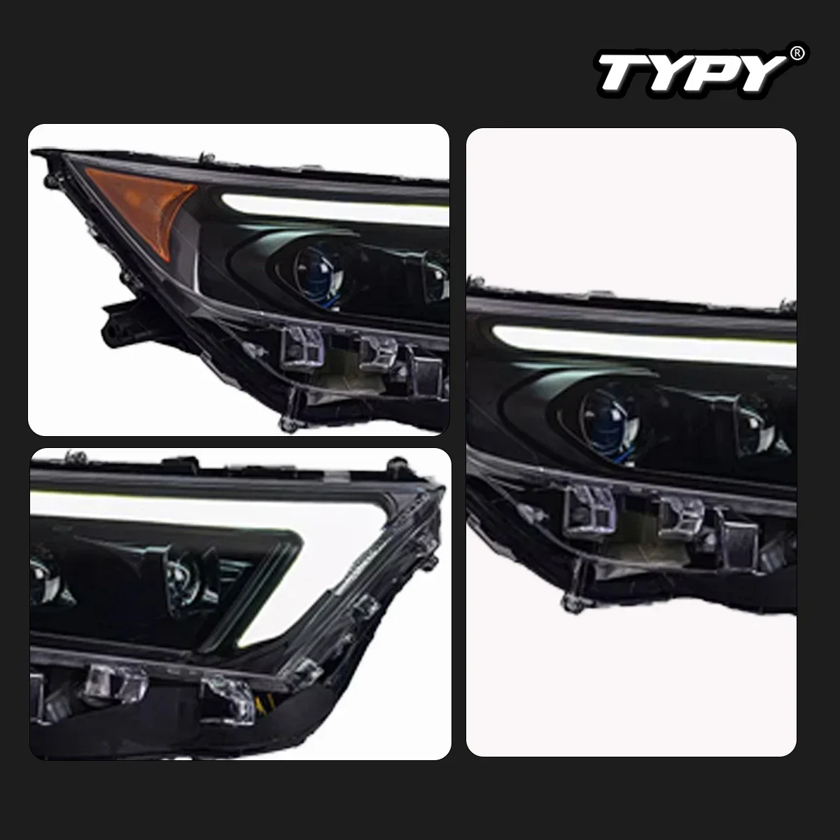 

TYPY New LED Head Lamp Upgrade Modified For Toyota RAV4 Headlight 2019-2022 Dynamic Signal Head Lamp Auto Accessories