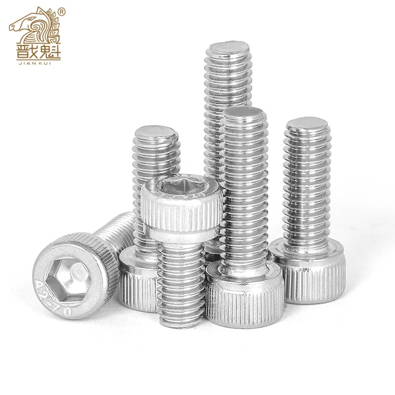 

10-100pcs M1.4 M1.6 M2 M3 M4 M5 M6 304 A2-70 Stainless Steel DIN912 Hexagon Hex Socket Cap Allen Head Bolt Screw Length 2-50mm