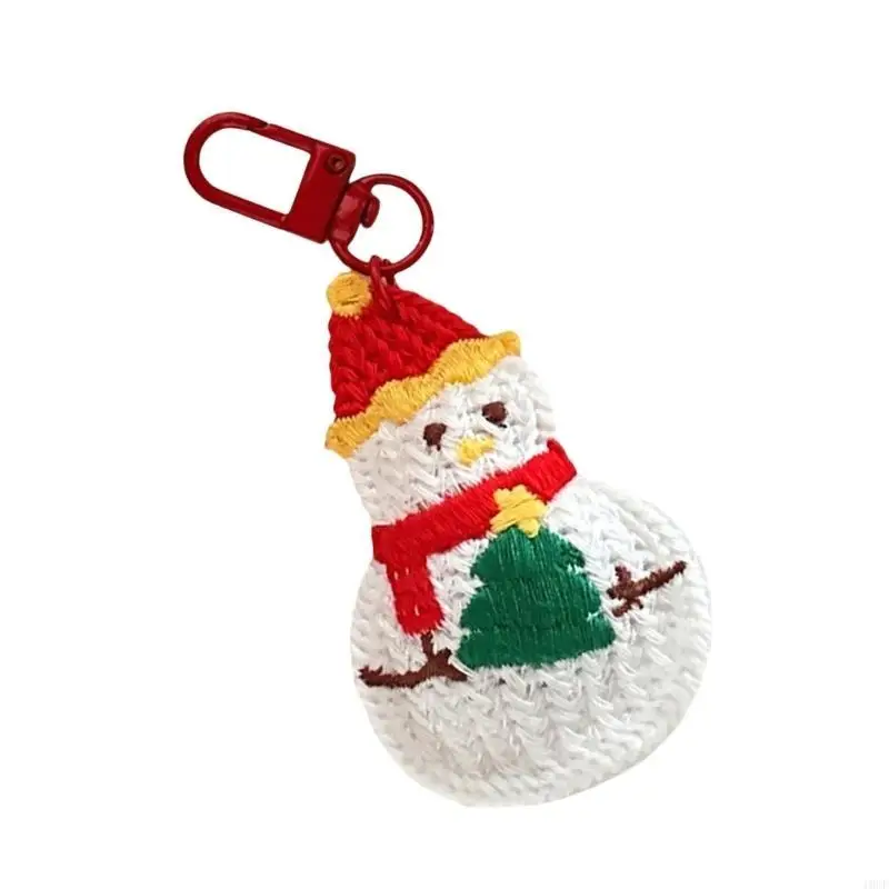 Plush Weaving Christmas Ornaments Bag Keychains Fashion Hanging Decorative for Family Gatherings