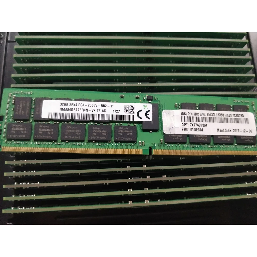 1 шт. серверная память для IBM SR850 SR860 SR950 SD330 SR590 SR570 01DE974 7X77A01304 32G 32 ГБ 2RX4 PC4-2666V-R DDR4 2666 RDIMM