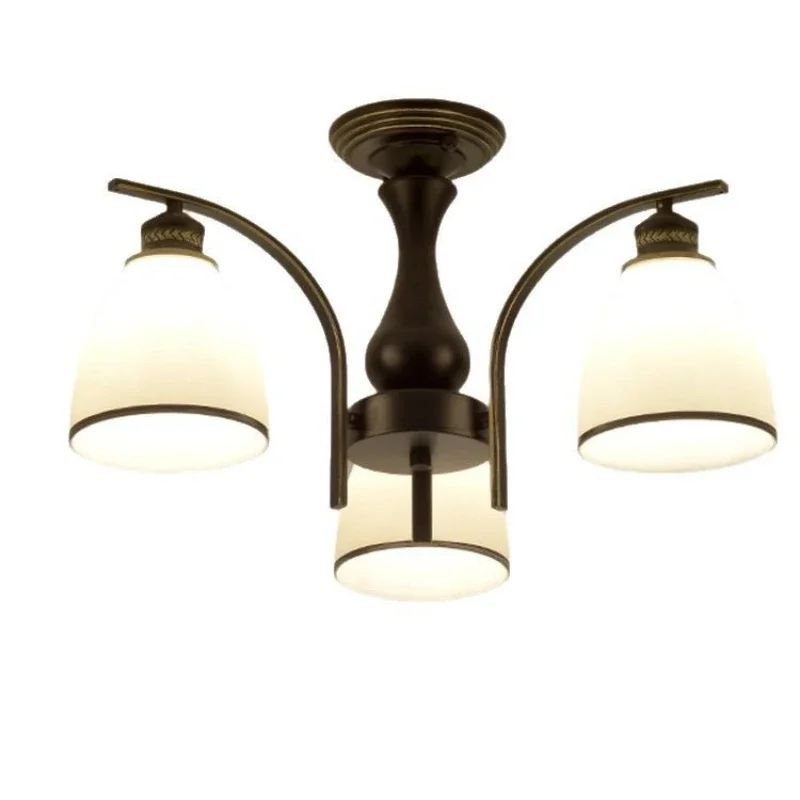 

Living room chandelier, simple modern atmosphere bedroom dining room lamps, replaceable bulbs