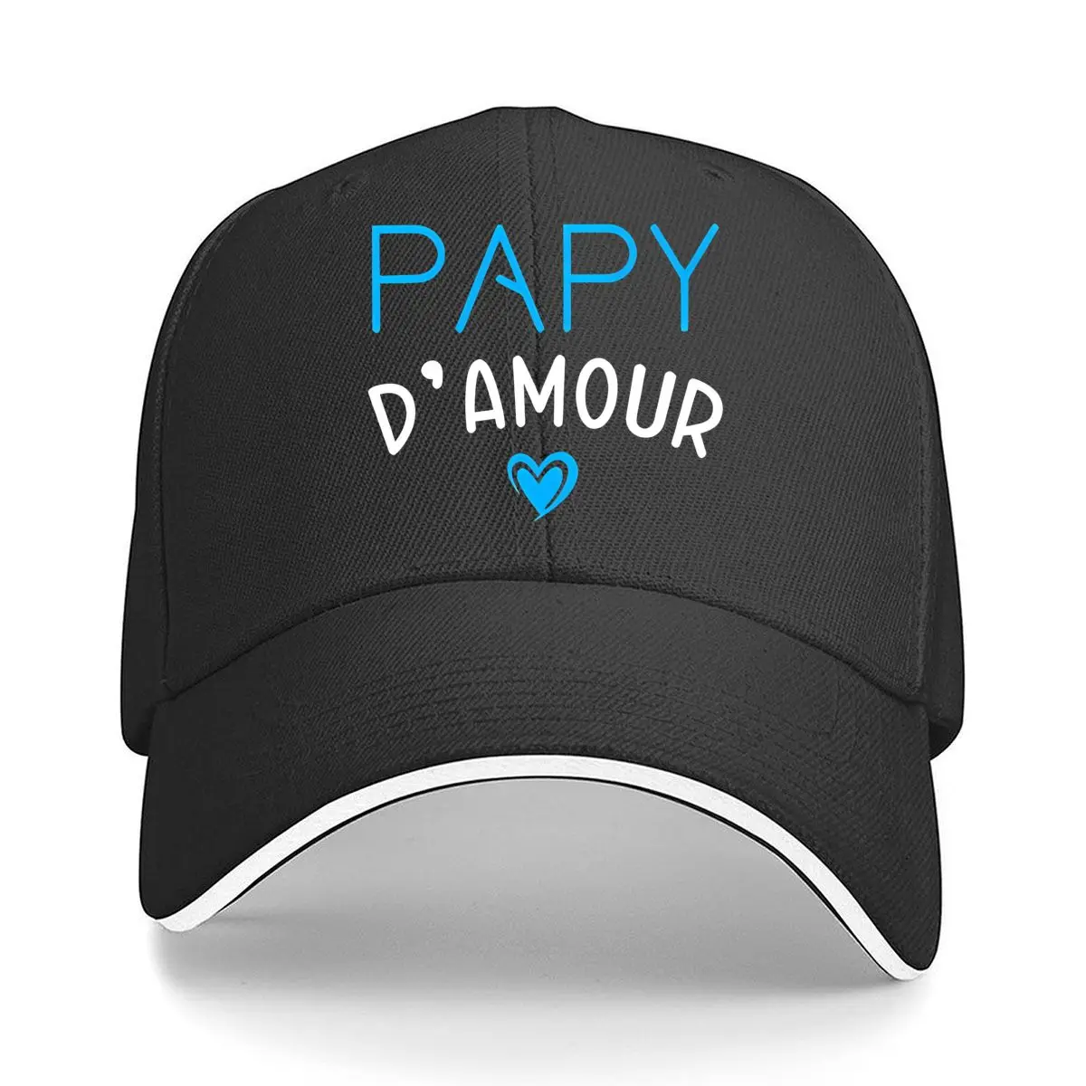 

Papy — игривый, текст — бейсболка-сэндвич с тематическим дизайном