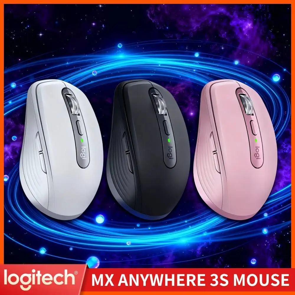 Logitech MX Anywhere 3S Premium Portable Mouse, Silent Magnetic Click Technology, 8K DPI, For Mac/PC