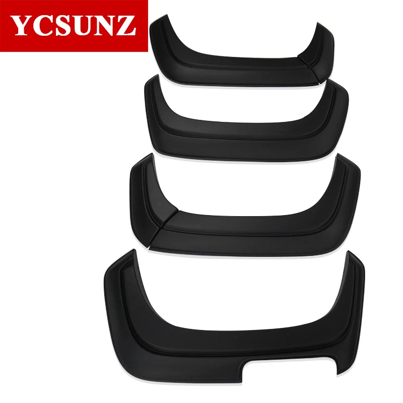 Matte Black Wheel Arch Fender Flares For MITSUBISHI TRITON L200 2023 2024 Mudguards Exterior Accessories