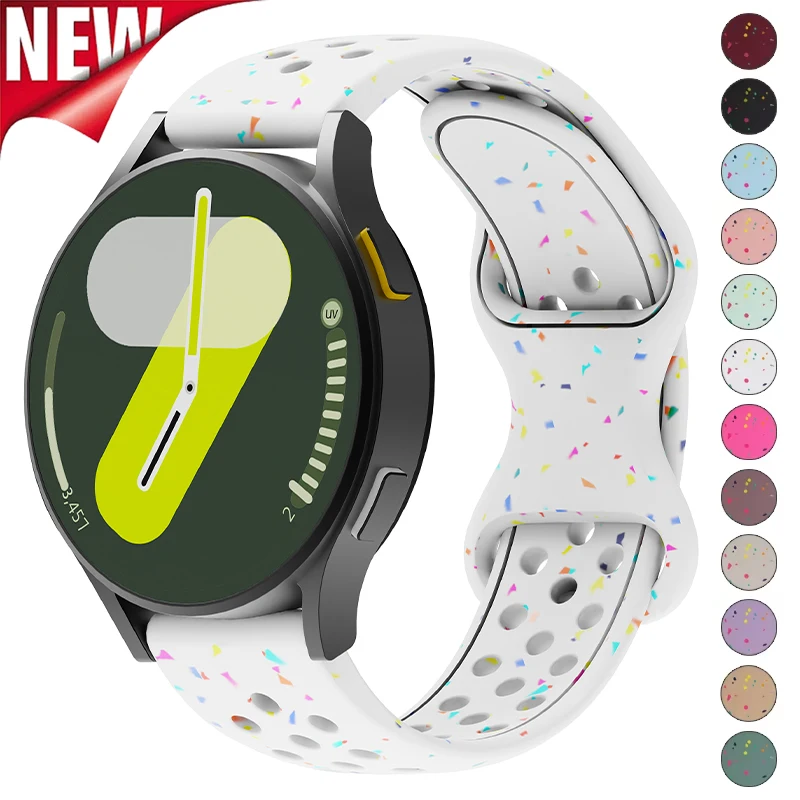 Pasek silikonowy 18 mm 20 mm 22 mm do Samsung Galaxy Watch 7 6 5 4 5Pro 6Klasyczna bransoletka do Huawei Watch GT5 4Pro 3 46 mm 18 mm Pasek