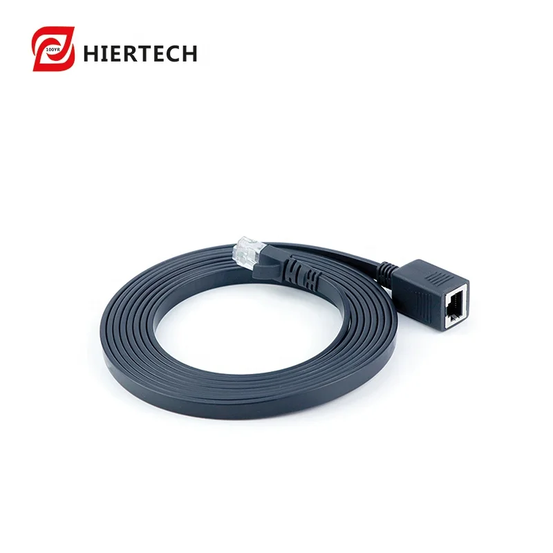 HIERTECH  Black and white LAN Automatic retractable cable reel High-Definition Multimedia Interface Male to female1.95m