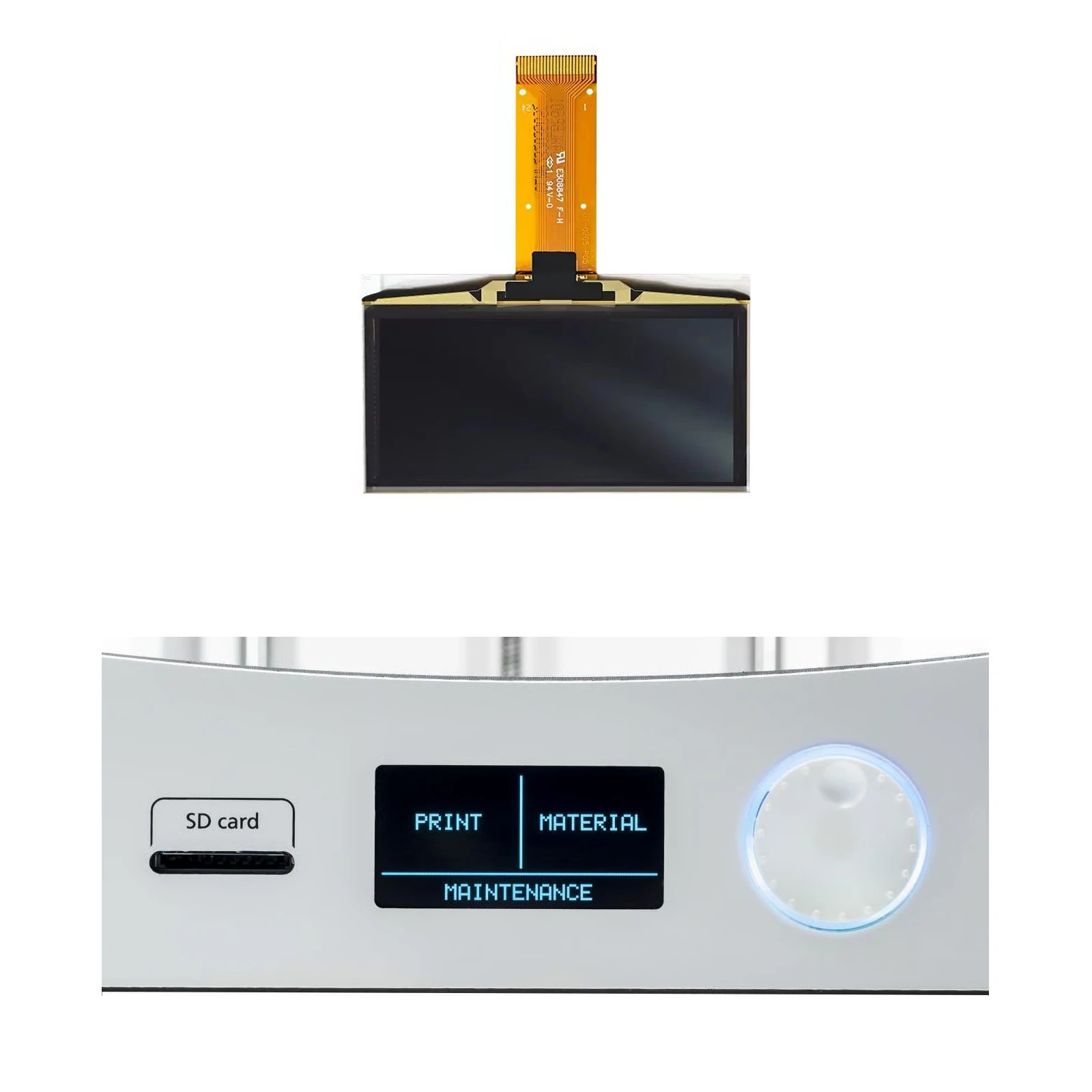 

Oled LCD display for Ultimaker 2 Um2+ 3D Printer Panel Dedicated Display E308847 F-D PG-2864ALBP Screen Repair Parts