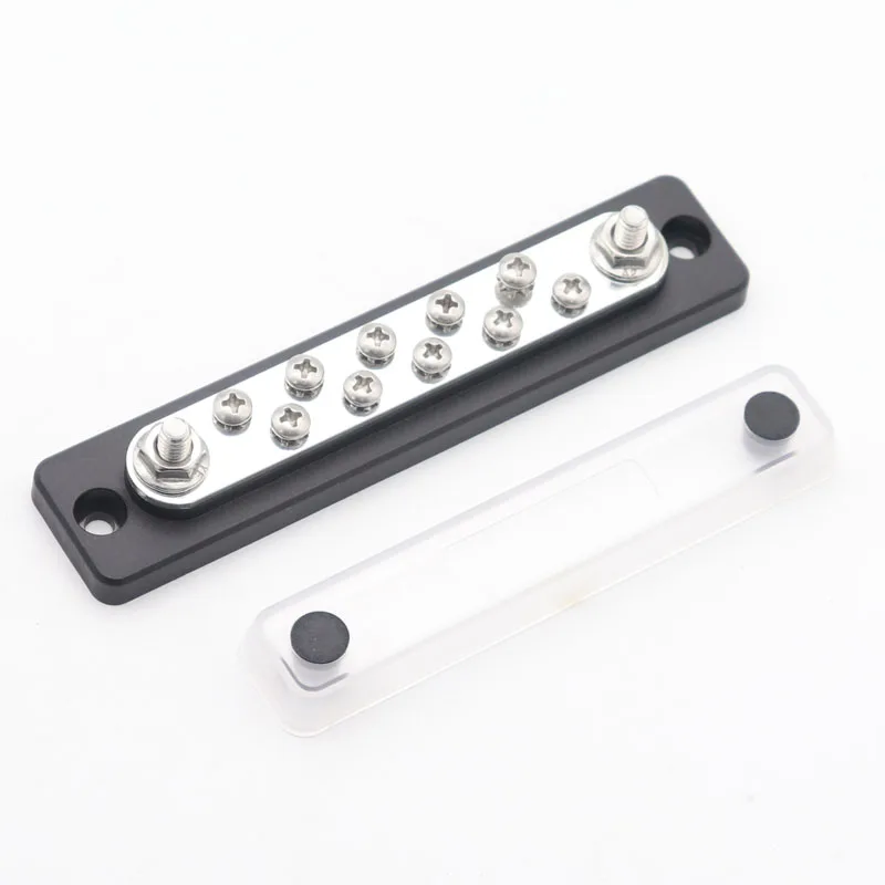 100A 150A 5/10/12/20-Point Bus Bar Power Distribution Block Car Auto Truck Trailer Ship Yacht Busbar Terminal Block Accessories