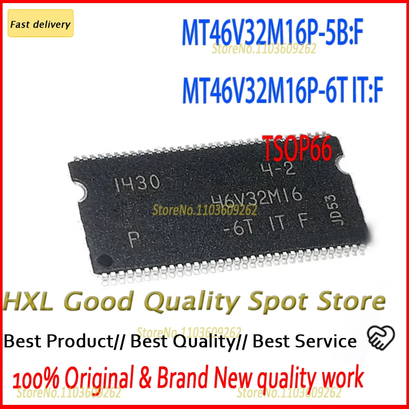 Original Genuine 10PCS/LOT MT46V32M16P-5B:F MT46V32M16P-6T 46V32M16P-6T MT46V32M16P-6TIT:F 46V32M16 TSOP66 in stock ic