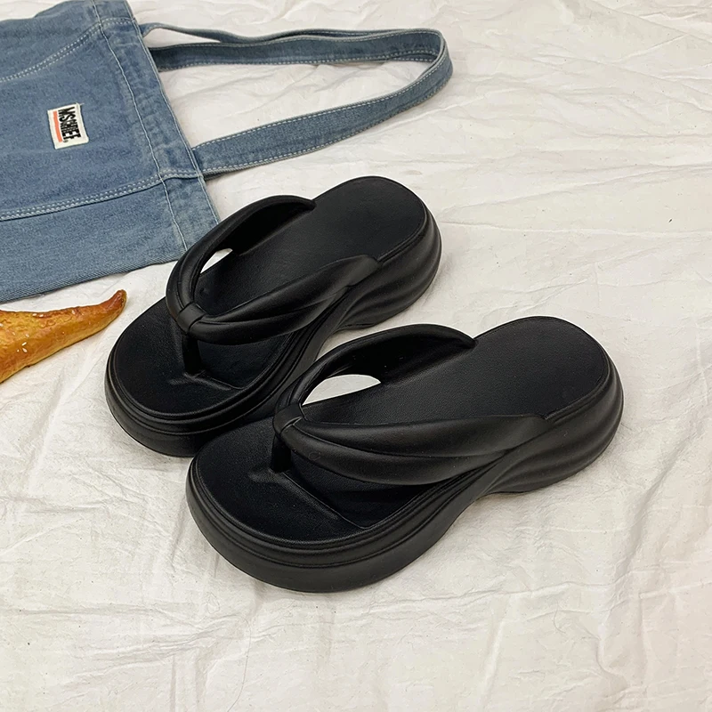 

Women's Height-Increasing Platform Slippers EVA Cloud Slippers Comfortable Non-Slip Flip-Flops Summer Beach Outdoor Slippers
