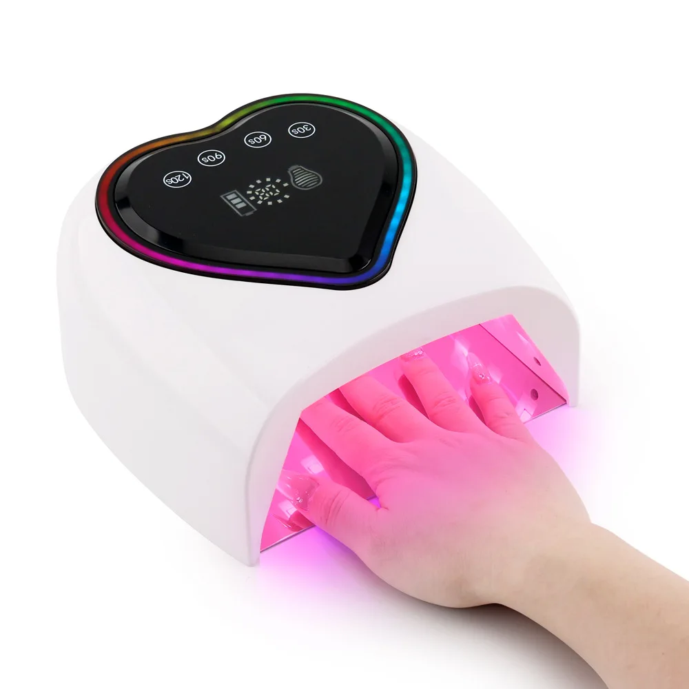 Cross-border new nail phototherapy lamp 96w quick-drying nail phototherapy machine high-power non-black hand UV nail dryer