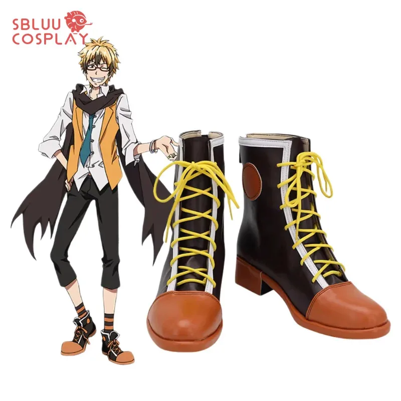 

qq28LQSBluuCosplay Аниме Servamp Lawless Hyde Обувь для косплея Оранжевые ботинки на заказ