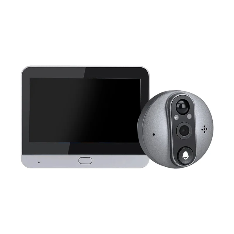 A003 Цифровой дверной глазок Tuya Умный дом 1080P 120 °   Камера дверного звонка с широким углом обзора, Wi-Fi, ИК-обзор ночного видения, дверной звонок