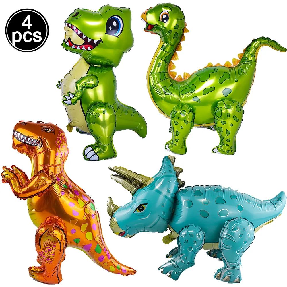 3D Dinosaurier Ballon Cartoon Dinosaurier Stehender Ballon Kinder Jurassic Dinosaurier Partydekorationen – Detail 2