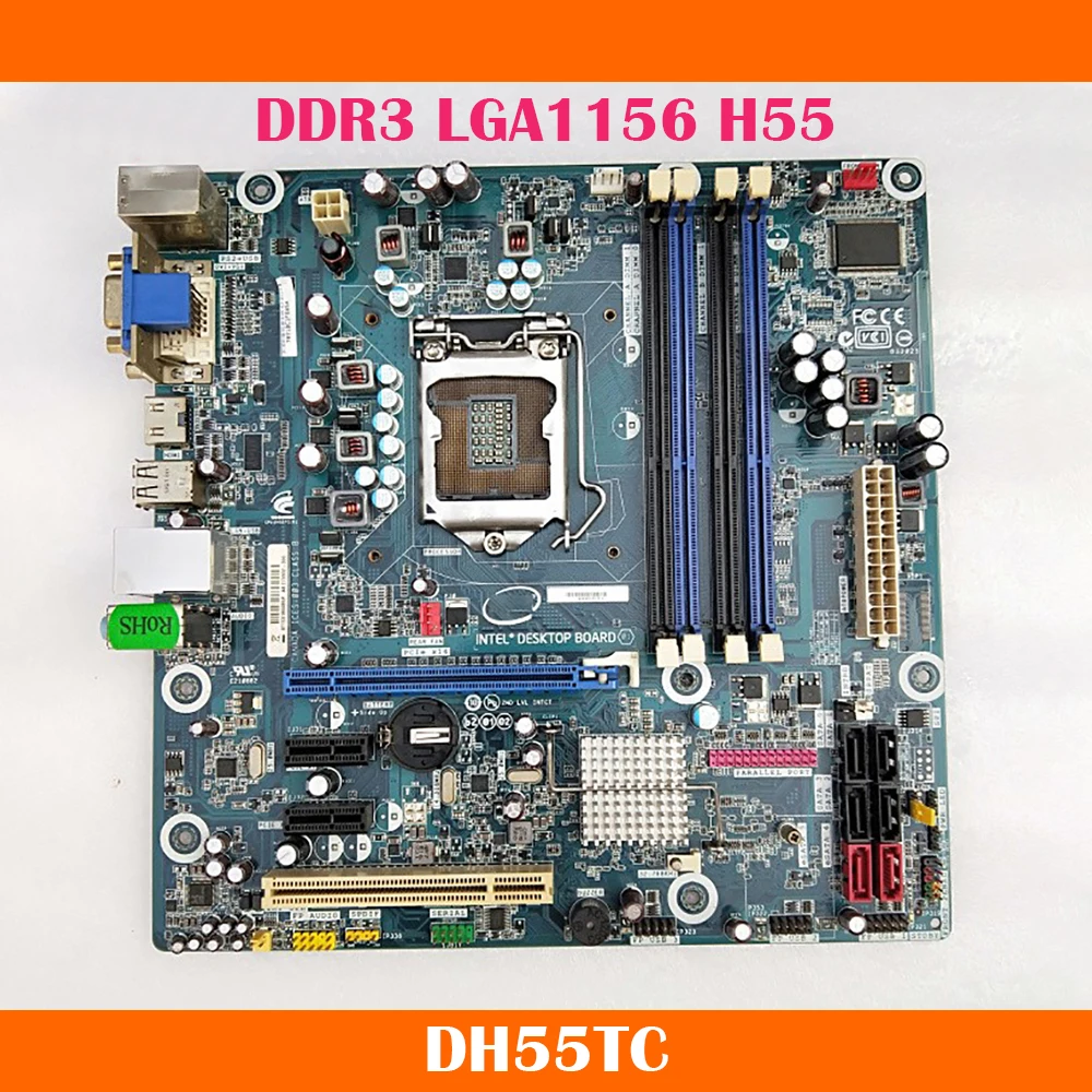 

High Quality For Intel DH55TC DDR3 Memory 1156 H55 Fully Integrated Board With HDMI DVI Interface Works Perfectly Fast Ship