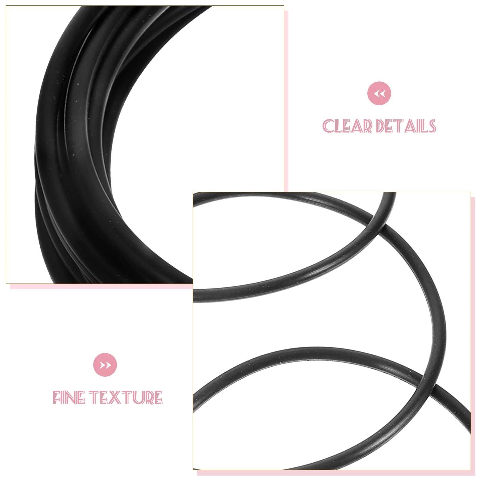 10 Pcs Household Water Purifier Filter Element 20 Inch Silicone Sealing Ring Rings Pure Machine Black