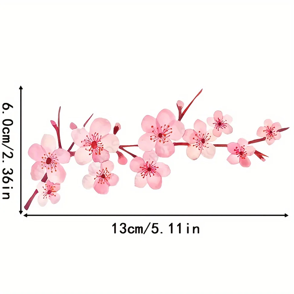 A Beautiful Cherry Blossom Sticker - Perfect for Decorating the Surface of Any Glossy Item in Your Daily Life