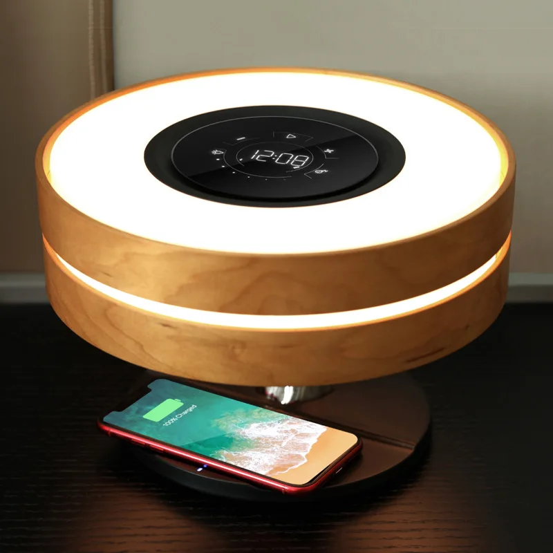 

Bluetooth speaker, desk lamp, audio, modern simple decoration, wireless charging lamp, bedroom smart bedside lamp