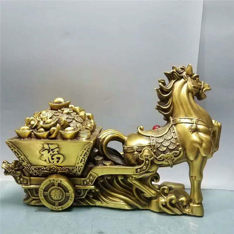 Ornament Craft Decoration Office Metal Decor Brass Horse Wholesale