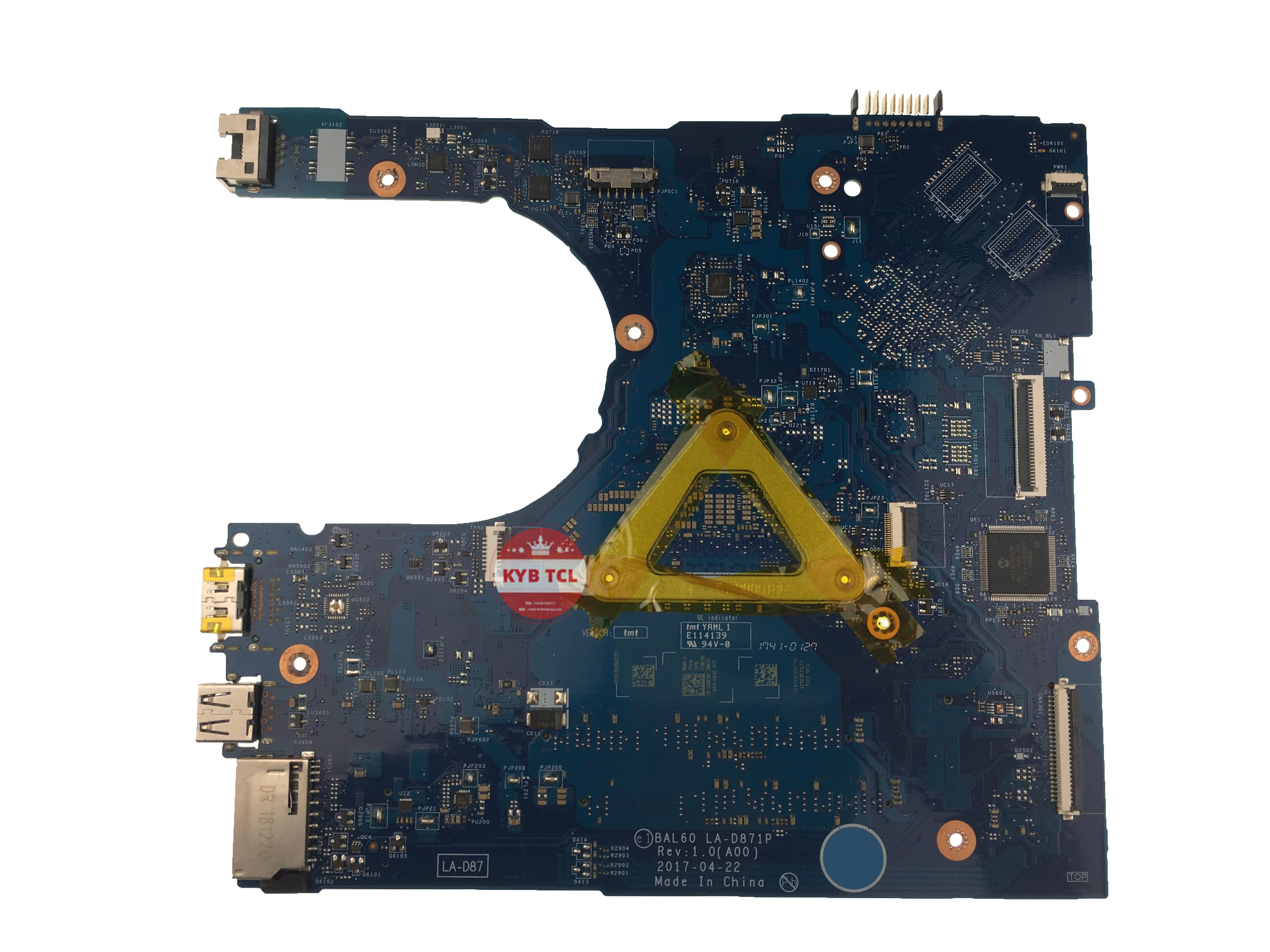 DMD9K KCKCP P1MTV Notebook BAL60 LA-D871P For Dell Inspiron 15 5566 5468 5568 Laptop Motherboard Mainboard 0DMD9K 0KCKCP 0P1MTV