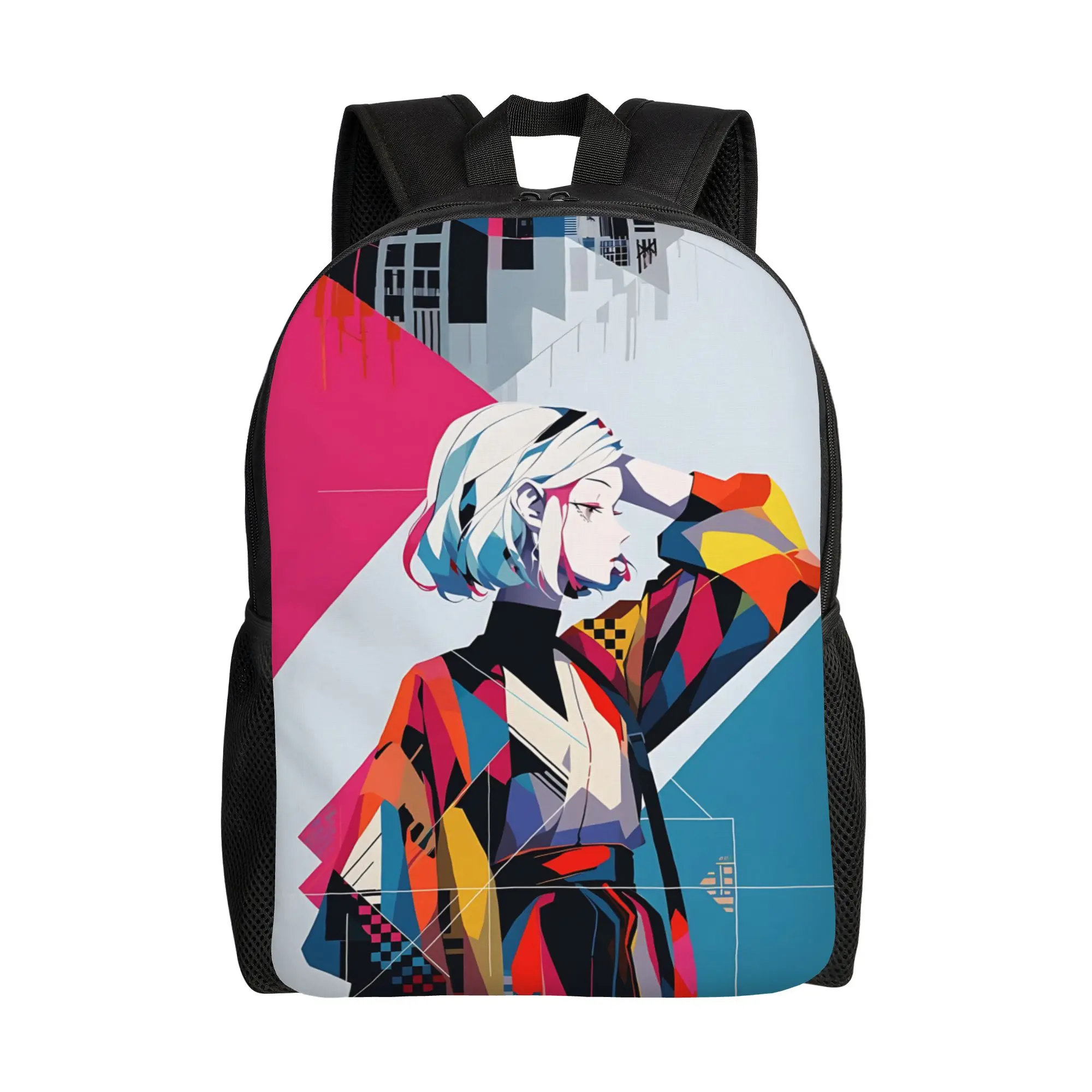 

fashion backpacks Cool anime character Daypack mochila Portable High School Large Capacity Rucksack