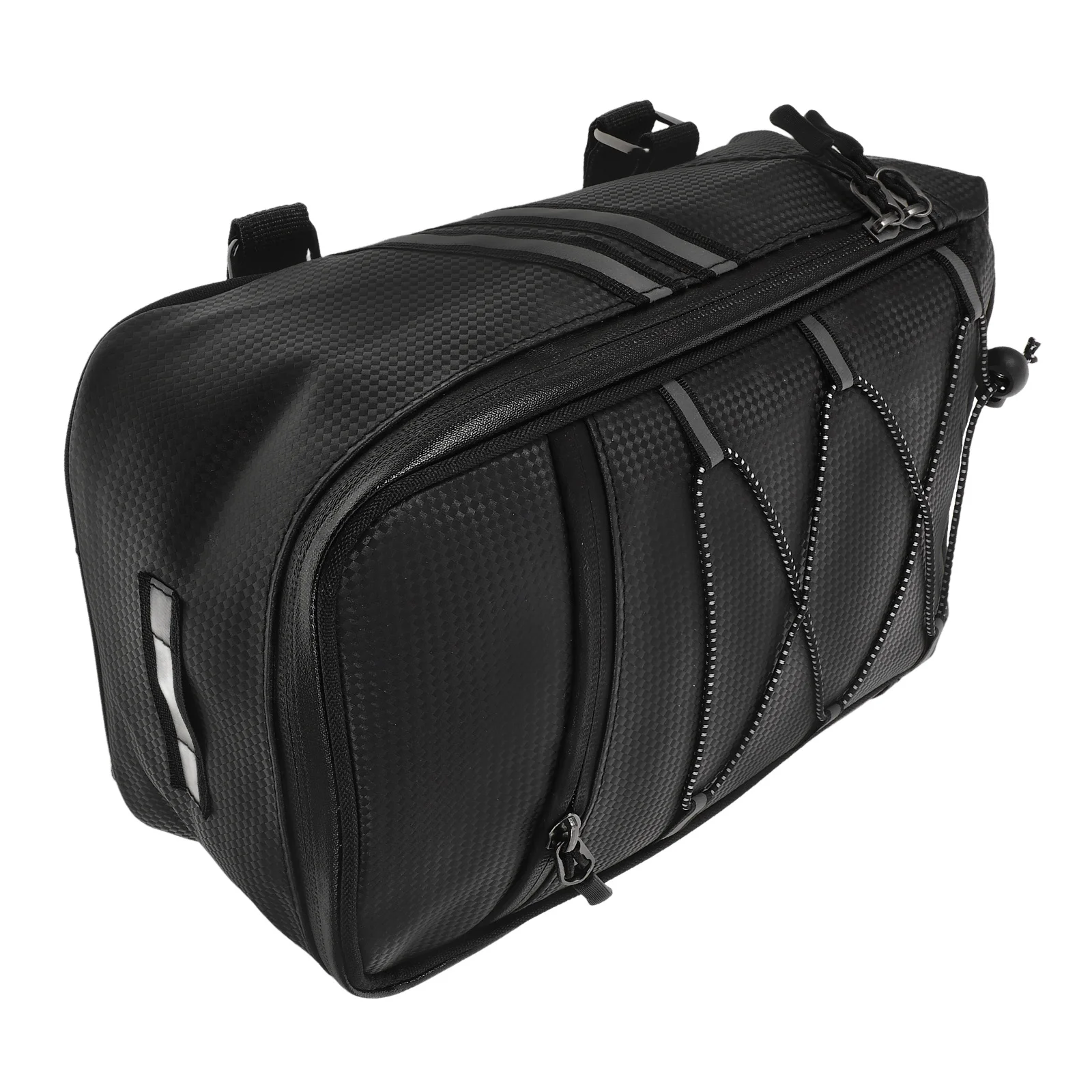 

Universal Fit Waterproof Bike Rear Bag Sturdy PU Bicycle Saddle Pouch for Outdoor Touring Commuting Travel Storage