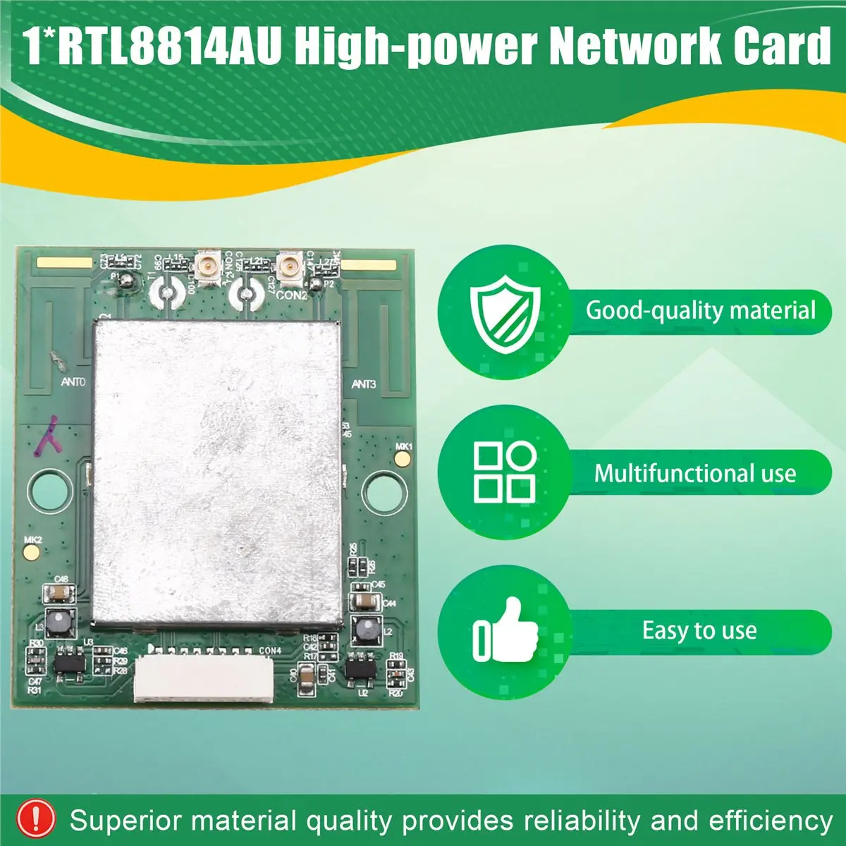 -[T801C Digital]RTL8814AU High-Power Network Card/RTL8814 Module/High-Power 11ac Dual-Band Network Card/Gigabit Network Card