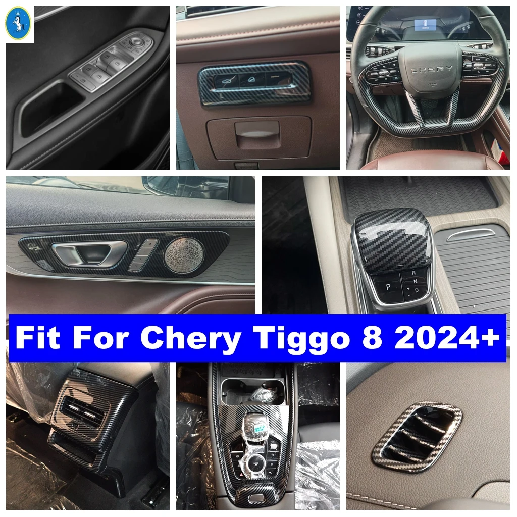

Car Window Lift Button / Head Lamps / Air AC Outlet / Gear Shift Frame Decor Cover Trim Accessories For Chery Tiggo 8 2024 2025
