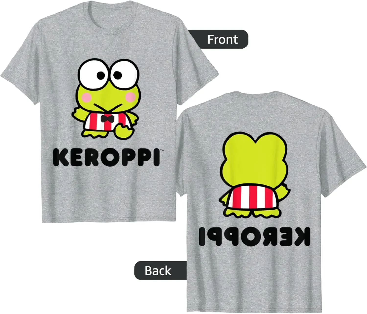 

MINISO X Keroppi Character Front and Back T-Shirt