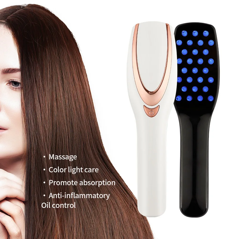 Electric Scalp Massager Head Massage Laser hair brush Comb blue red light System hair Growth brushes for Men Women Hair Loss