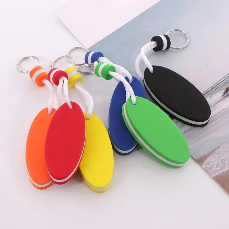 Key Buoy Floating Keychain Water Key Chain Stylish Foam Rescue Tube Portable Water & Beach Keychain Waterproof Keychain & Ring