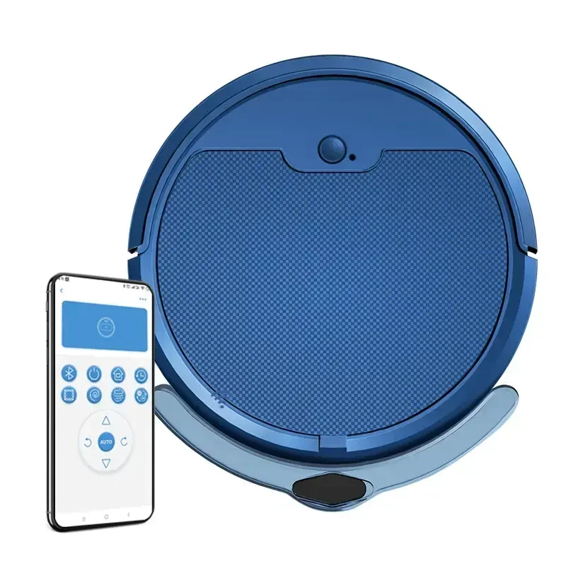 مكنسة كهربائية روبوتية ذكية للعناية بالأرضيات 3 في 1، وظيفة رطبة/جافة/فراغ، تطبيق للتحكم عن بعد، تنظيف حافة المنزل