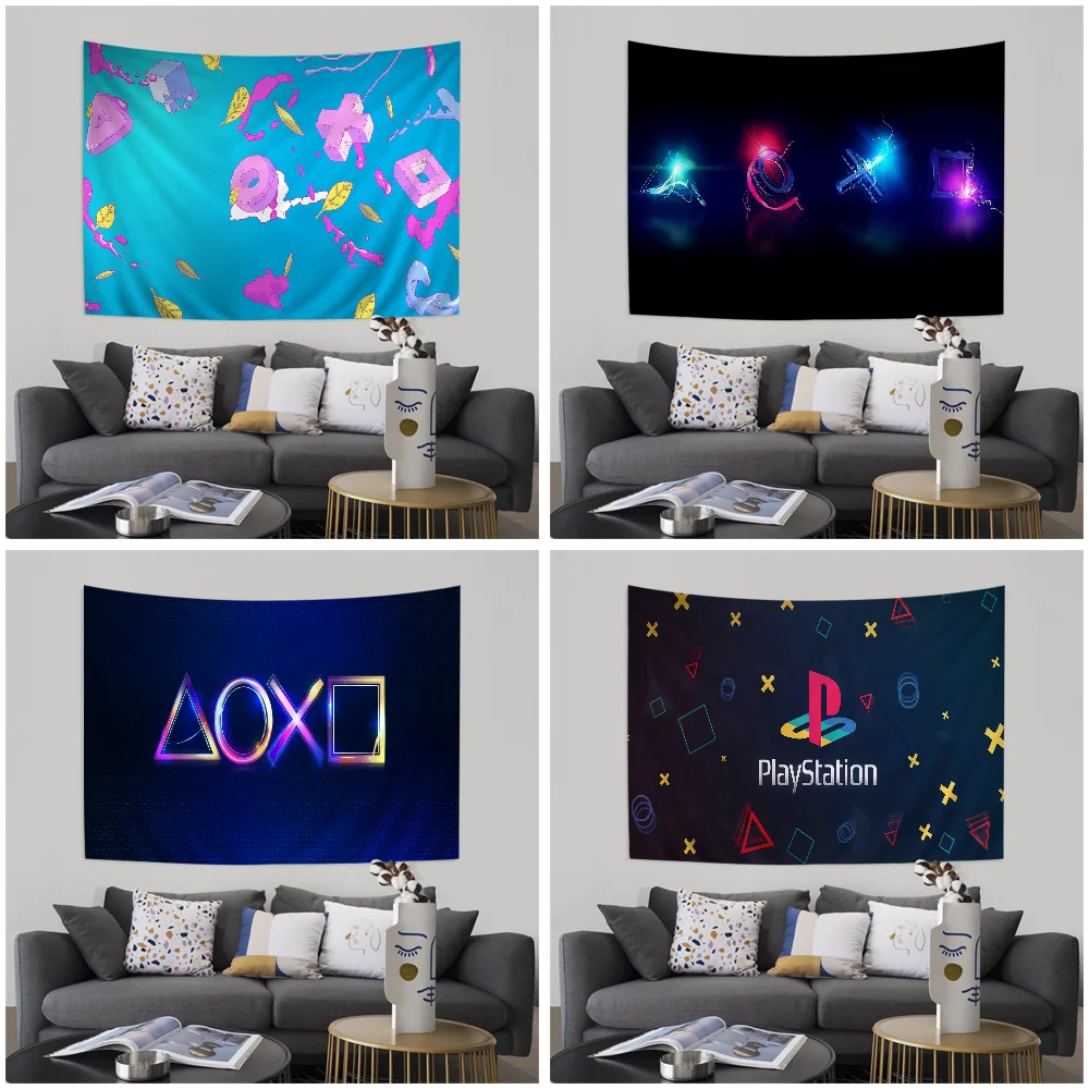 Cartoon Gamer Game Controller Printed Large Wall Tapestry Hanging Tarot Hippie Wall Rugs Dorm Cheap Hippie Wall Hanging