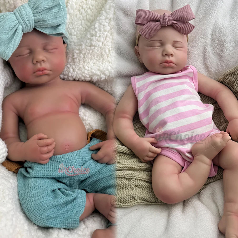 ลูลู่ตุ๊กตารีบอร์นสีเข้มและสีอ่อนสำหรับของขวัญวันเกิด ตุ๊กตาซิลิโคนแข็งเต็มรูปแบบอาบน้ำได้ตุ๊กตาสำหรับนักสะสม