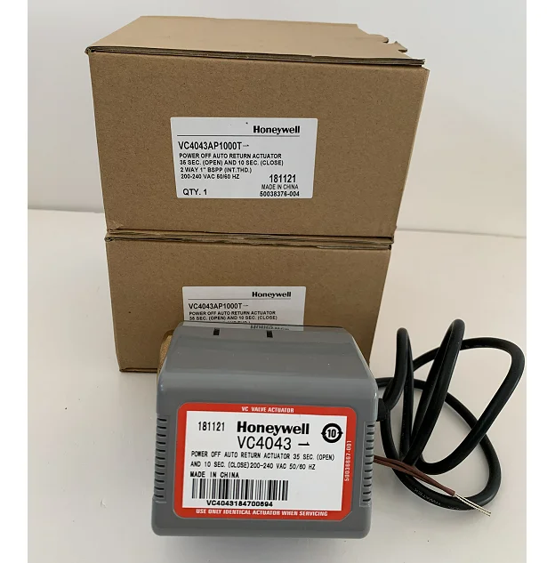 Honeywell VC4043AP1000T DN25 Fan Coil Atuador elétrico de duas válvulas VC4043