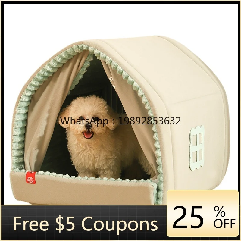 

ZZ Wyj Small Dog House Closed Pet Dog Dog Bed Cat Nest Tent Four Seasons Universal Indoor