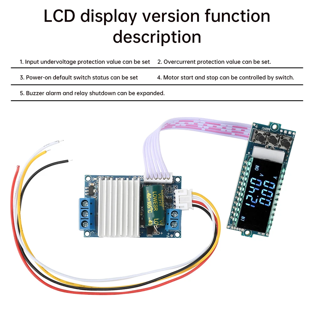 DC 6-26V 300W BLDC 3상 DC 브러시리스 홀리스 모터 컨트롤러 모터 드라이버 보드 폭력 팬 무단 변속 조절