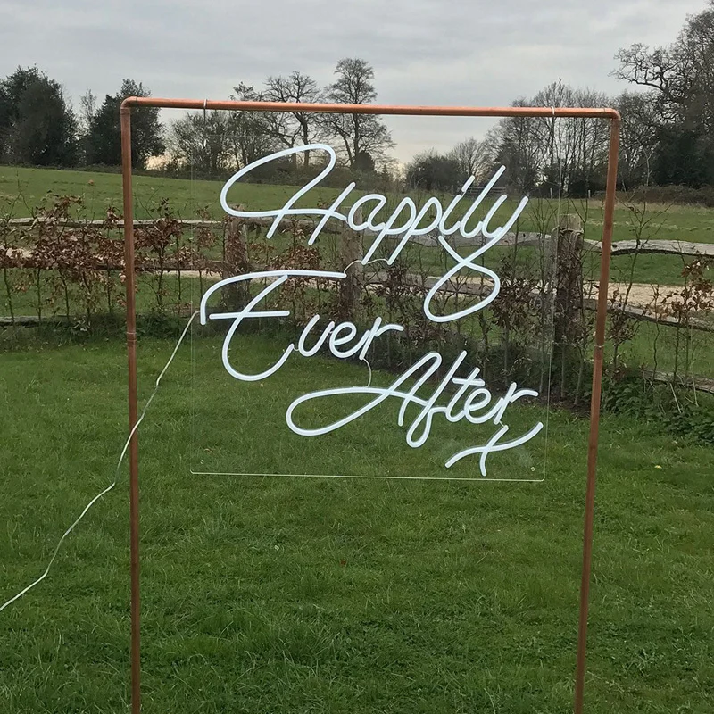 Customized Neon  For  Wedding LED Neon Happily Ever After Neon Sign