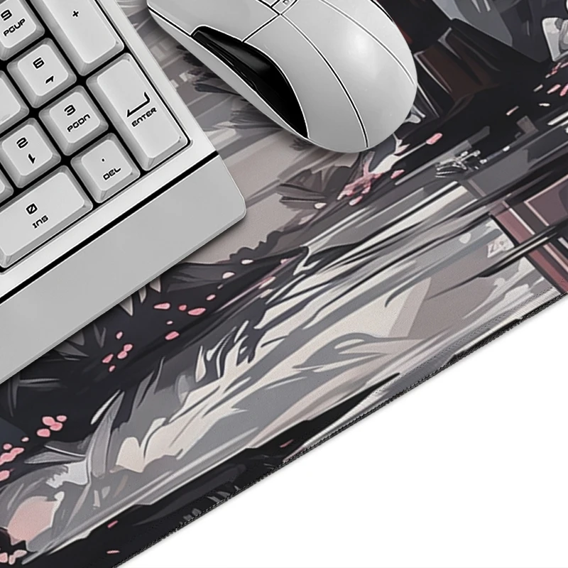 Mouse Pad Sakura Torii Mount Fuji Gamer XL Computer Custom New Mousepad XXL Mouse Mat Non-Slip Carpet Natural Rubber Table Mat