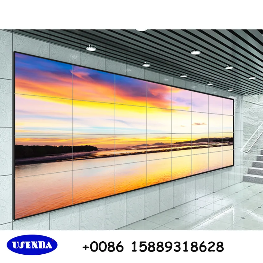 65 Inch 4x4 3.5mm 4K Splicing Advertising Screen LCD Video Wall With LG Panels