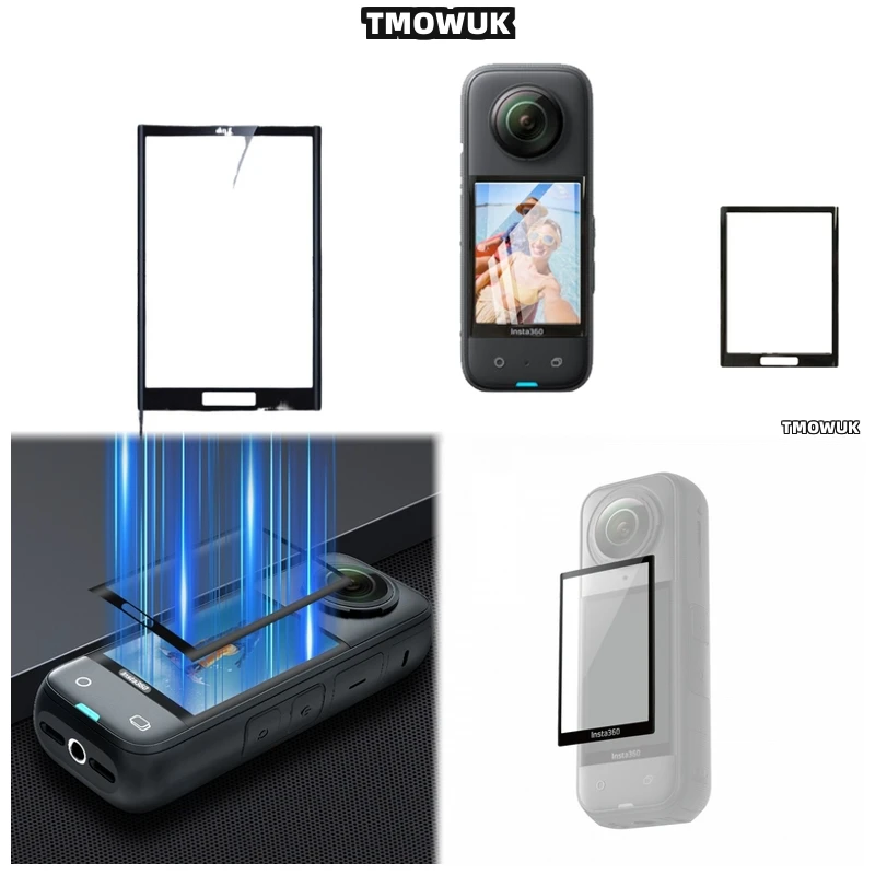 

For Insta360 X3 X4 X5 GPS - 3D Curved PMMA Soft Protective Film, Anti - Scratch, Full Covered
