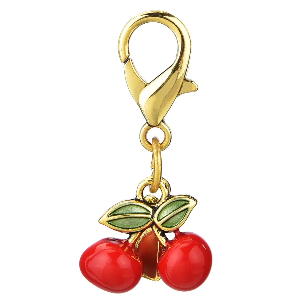 سلسلة مفاتيح جديدة على شكل قلب الكرز، قلادة حقيبة، ملحقات حقيبة نسائية، سلسلة مفاتيح رائعة للسيارة