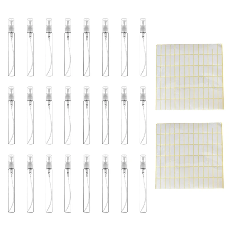 100 قطعة 10 مللي زجاجة رذاذ صغيرة مستحضرات التجميل التعبئة رذاذ زجاجات عطر التفتيت رذاذ السائل الحاويات للسفر