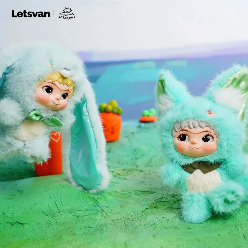 

Wakuku Fox & Bunny Series Blind Box Plush Pendant Handmade Trendy Play Female Birthday Gift Toy Figure Collectible