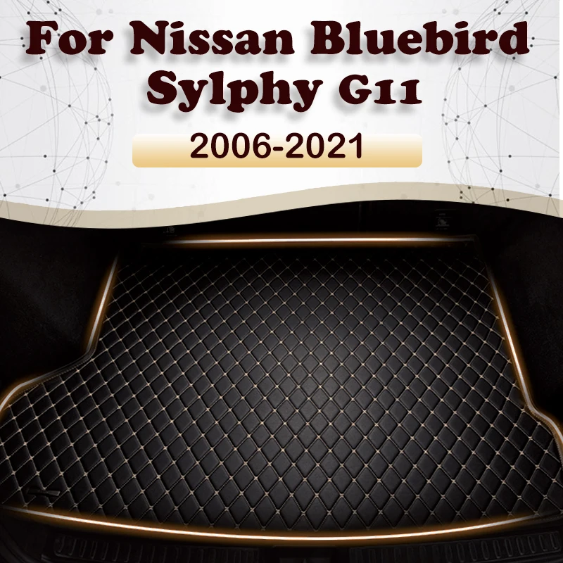 Car Trunk Mat For Nissan Bluebird Sylphy G11 2006-2021 20 19 18 17 16 15 14 13 12 11 10 09 Custom Car Accessories Auto Interior